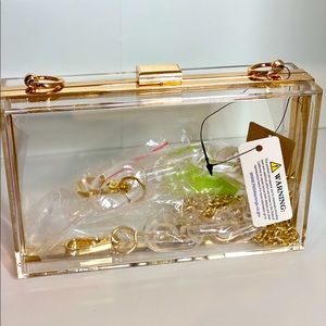 Clear plastic purse